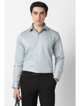 Van Heusen - Grey Solid Collar Neck Shirt