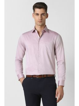 Van Heusen - Pink Textured Collar Neck Shirt