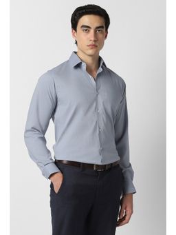 Van Heusen - Blue Solid Collar Neck Shirt