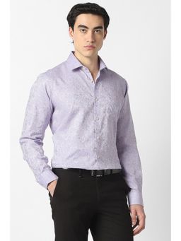 Van Heusen - Purple Printed Collar Neck Shirt