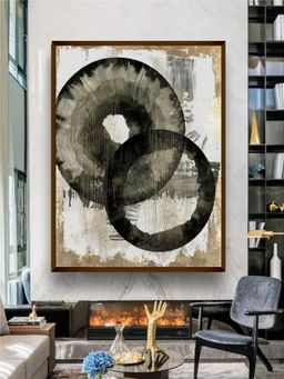 The Art House - White Black Printed Framed Wall Art