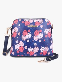 Lapis O Lupo - Women Flower Sling Bag LLSL00105BL14 Blue