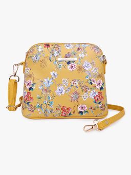 Lapis O Lupo - Women Flower Sling Bag LLSL00105YL6 Yellow