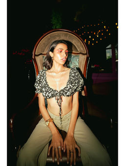 FREAKINS - Patchy Tie Up Bikini Top