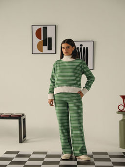 Muvazo - Green Snuggle Ease Co-Ord (Set of 2)