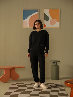 Muvazo - Black Essence Of Warmth Co-Ord (Set of 2)