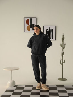 Muvazo - Black Acid Drift Co-Ord (Set of 2)