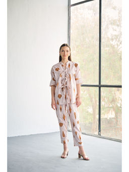 CINCIN Fashion - Shell Printed Poplin Co-Ord (Set of 2)