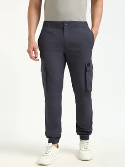 Calvin Klein - Blue Relaxed Fit Solid Mid Rise Jogger