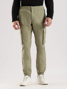 Calvin Klein - Green Skinny Fit Solid Mid Rise Jogger