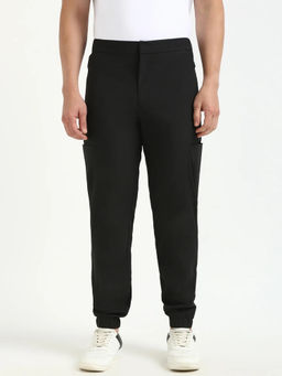 Calvin Klein - Black Tapered Fit Solid Mid Rise Jogger