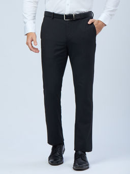 Reid & Taylor - Mens Black Formal Regular Fit Trouser
