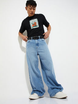max - Urb_N Men Washed Baggy Fit Jeans