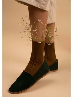 Chal Shoes - Hunter Green Ballerina Shoes