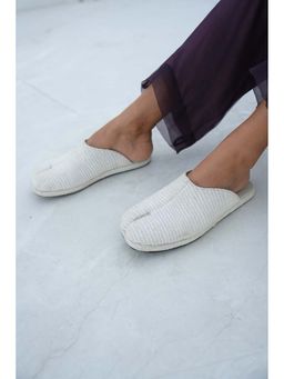Chal Shoes - White Mule Men Shoes