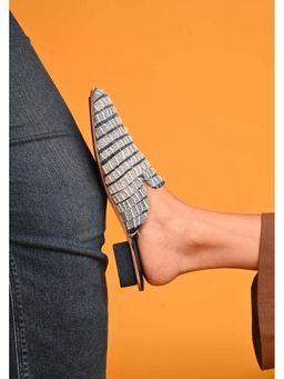 Chal Shoes - Tara Mule Light Denim Shoes