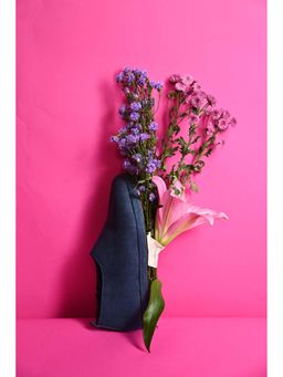 Chal Shoes - Tara Tabi Dark Denim Shoes