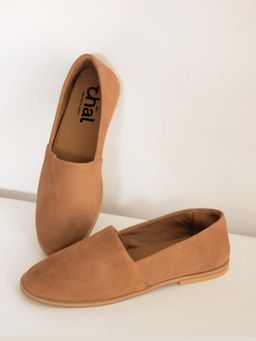 Chal Shoes - Beige Ballerina Shoes