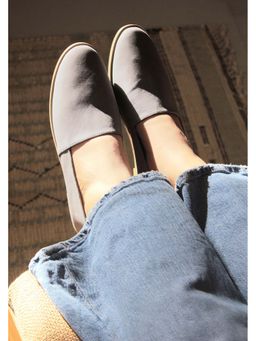 Chal Shoes - Grey Ballerina Shoes