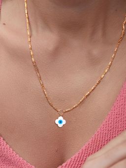 MINUTIAE - Gold-Plated Pendant Necklace with Chain - Gold