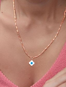 MINUTIAE - Rose Gold-Plated Pendant Necklace with Chain - Rose Gold