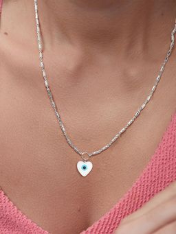 MINUTIAE - Silver-Plated Pendant Necklace with Chain - Silver