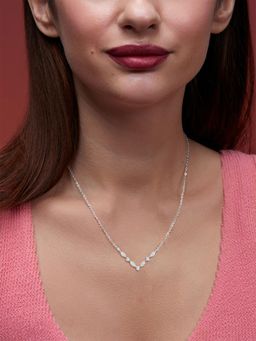 MINUTIAE - Silver-Plated Pendant Necklace with Chain - Silver