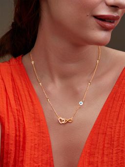 MINUTIAE - Gold-Plated Pendant Necklace with Chain - Gold