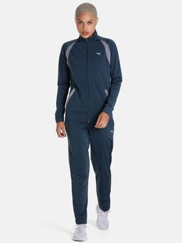 Puma - Classic Tricot Womens Blue Tracksuit (Set of 2)