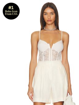 Free People - X Intimately Fp Lace Night Rhythm Bodysuit