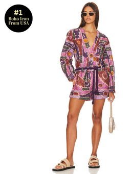Free People - X Revolve Atlas Quilted One Piece In Berry Combo