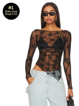 Free People - X Intimately Fp Full Bloom Top In Black