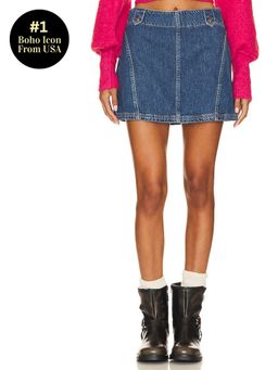 Free People - Runaway Denim Skirt