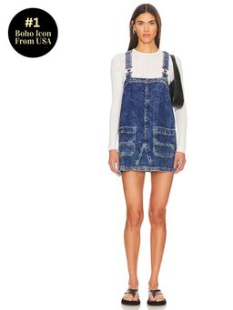 Free People - Overall Smock Mini Dress