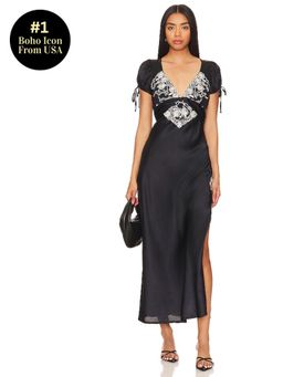 Free People - Cooper Midi Dress In Black