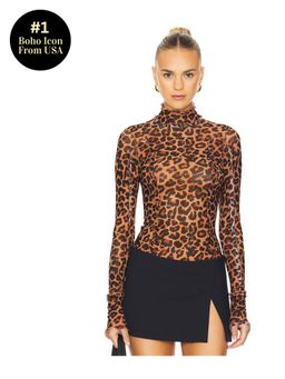 Free People - Charlie Printed Mesh Top