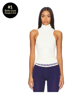 Free People - x Intimately FP Always Ready Seamless Turtleneck Top In White