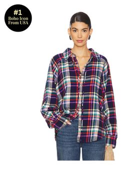 Free People - x We The Free Girl Meets Boy Plaid Shirt