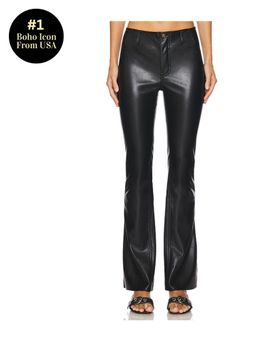 Free People - x We The Free Level Up Faux Leather Slit Bootcut