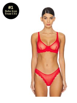 Free People - x Intimately FP Mid Week Underwire Bra In Fiery Red