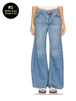 Free People - x We The Free Eden High Slouchy Wide Leg