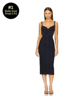 Free People - x REVOLVE Caitlin Denim Midi Dress