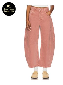 Free People - x We The Free Good Luck Mid Rise Barrel Jean