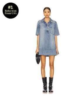 Free People - Remino Denim Mini Dress
