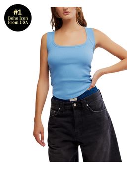Free People - Hummingbird Top - Blue