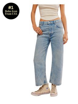 Free People - Deep Trance Dropped Jeans - Blue