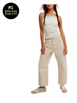 Free People - Deep Trance Dropped Bf Jeans - Cream