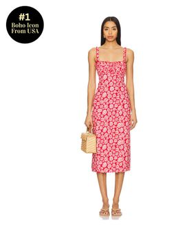 Free People - Lucinda Printed Midi Dress