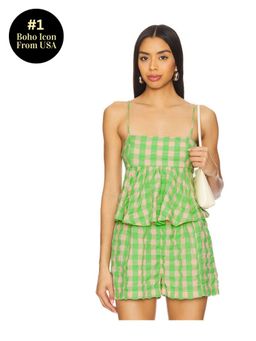 Free People - Mia Plaid Tank Top