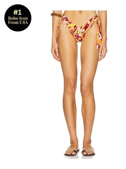 Free People - x free-est Printed Renee Tie Side Bikini Bottom